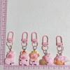 Set of 5/6 Capybara Key Rings Multifuntional Resin Accessory Cartoon Capybara Bag Pendant Suitable for Key and Bag