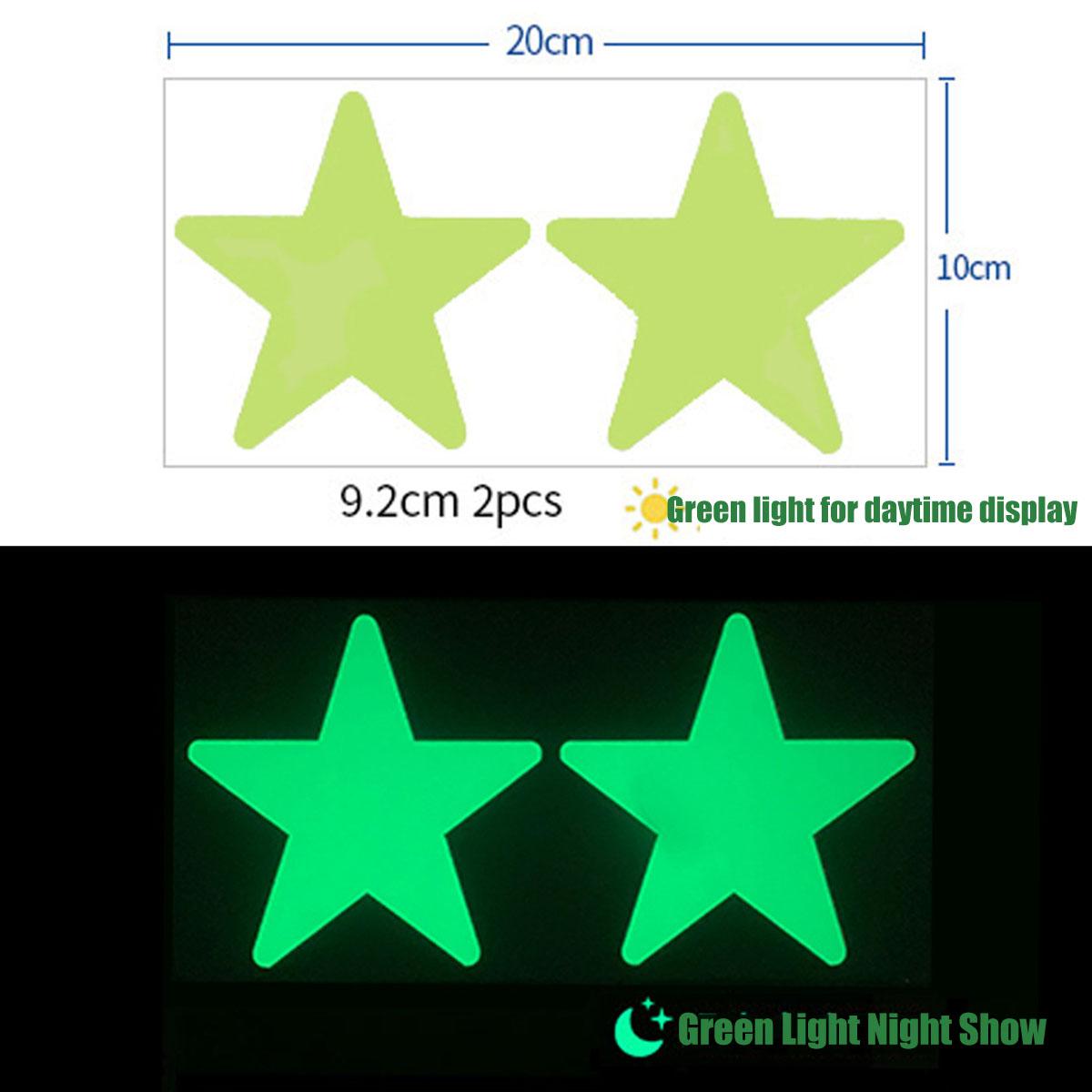 

2 шт. светящиеся наклейки на стену в виде звезд для детской комнаты, наклейки на потолок со звездами, светящиеся наклейки, светящиеся в темноте, настенный декор для дома