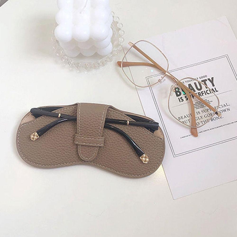 Anti Pressure PU Leather Protective Cover Spectacle Case Glasses Case Sunglasses Storage Bag