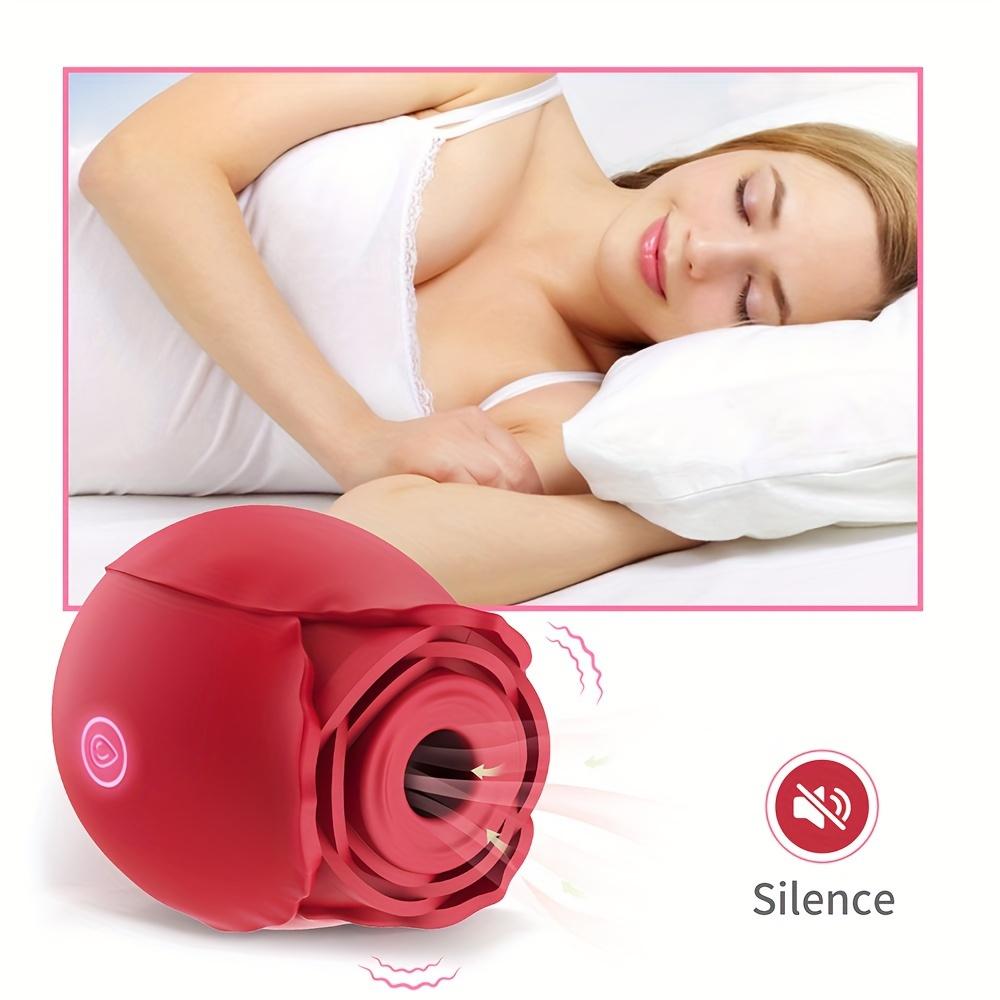 Jucării sexuale Vibrator pentru trandafiri de supt, jucării pentru adulți cu 10 moduri de suge și vibrator pentru femei Vibrator pentru femeie, cupluri, mamelon clitoridieni, punct G