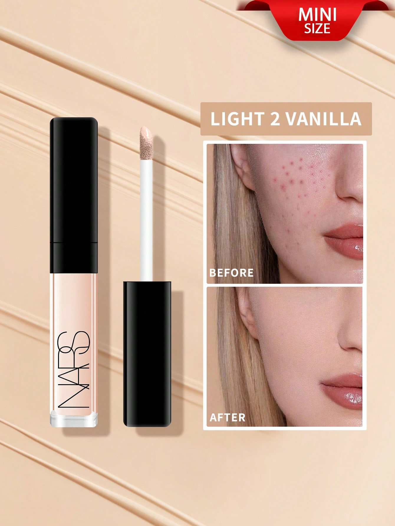 

Nars Radiant Creamy Concealer #Custard (2 Размеры) - 1,4мл (Мини)/6мл Vanilla