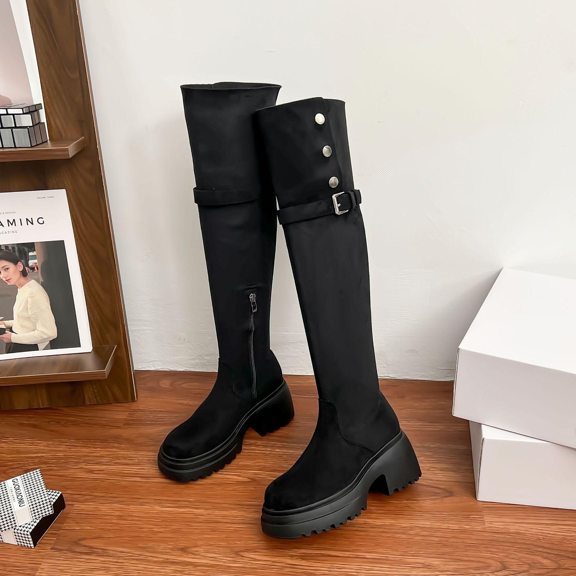 

Снежные сапоги с длинным голенищем, два варианта носки, сапоги с толстым пухом, маленькие мужские, толстая подошва, увеличение роста, модные женские сапоги, теплые сапоги до колена 39