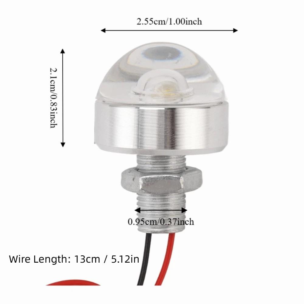 5er-Pack 1W LED-Deckleuchte DC 12V Mini Einbau-Spotlight Niedervolt-Landschafts-Bodenleuchten Gehweg