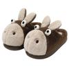 Cute Dumb Donkey Cotton Slippers Winter Couple Indoor Plush Warm Cartoon Bedroom Fluffy Slippers