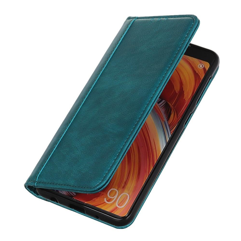 Motorola Edge 50 Fusion 5G Flip Case, Split Leather, Green