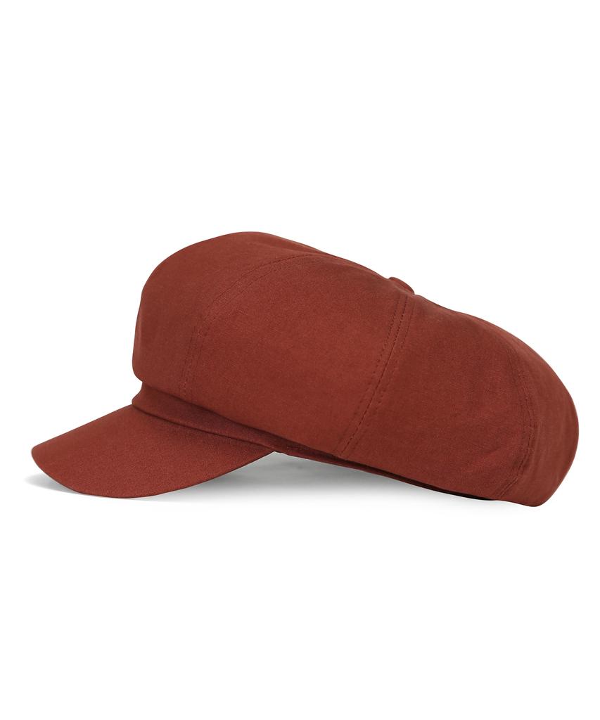 Eondeokeonteulolseutyudio Cotton Hunting Cap Castro Beret / Seed Bio / Sunset Red