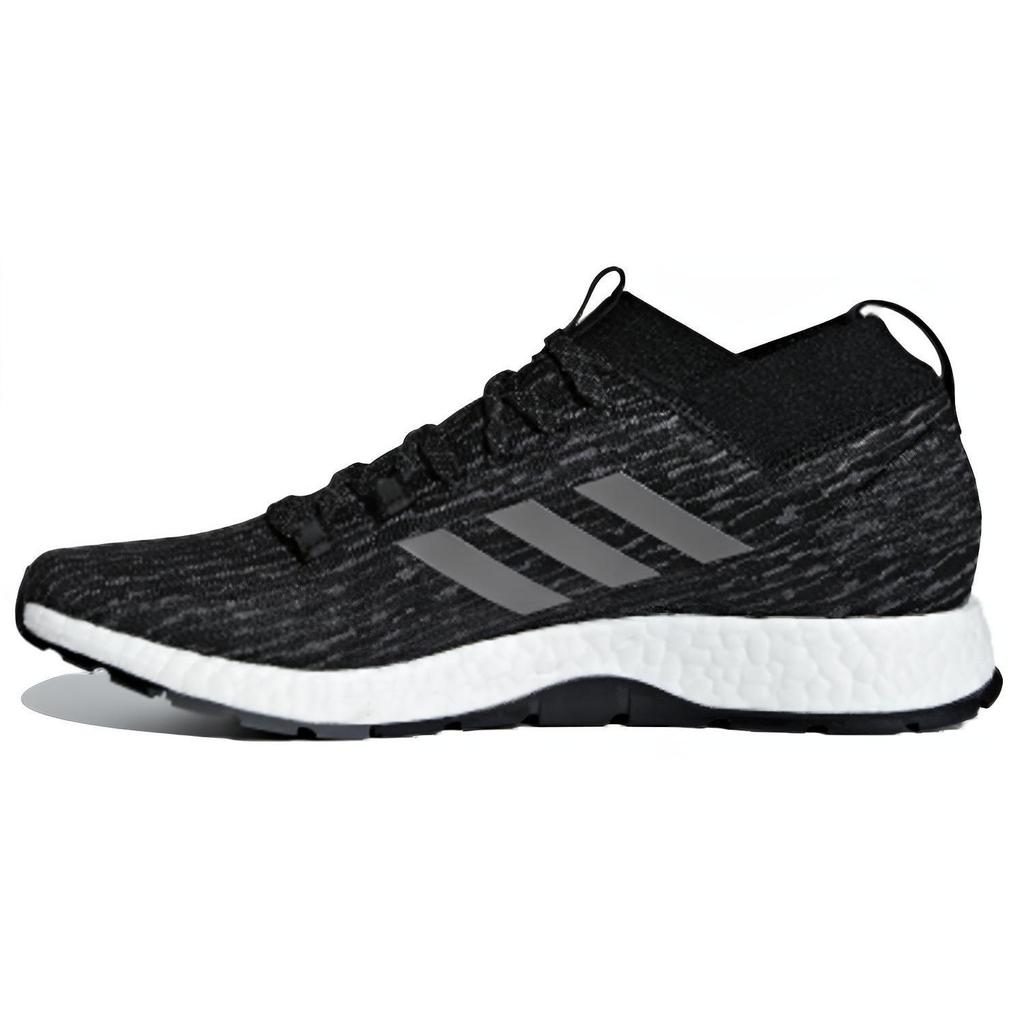 adidas Pure Boost Comfortable Fabric Non-Slip Breathable Low-Top Marathon Running Shoes Unisex Sneaker Black Gray G26429