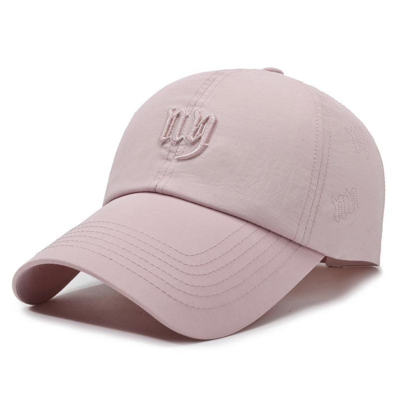 Quick-Drying Embroidered Letter Cap Women's Spring Autumn Sunshade Baseball Cap Men's Outdoor Cap