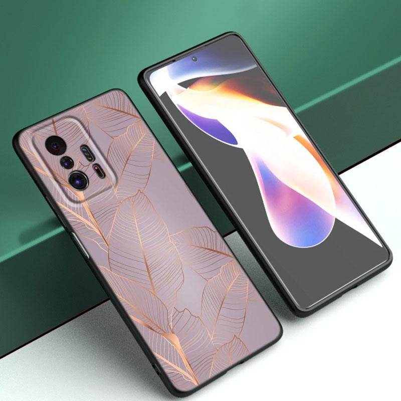 Beautiful Rose Bling Picture Phone Case For Xiaomi Mi A2 8 9 SE Note 10 10T 11 12 Lite 9T 11T 12S 12T Pro A3 6X 12X Black Cover