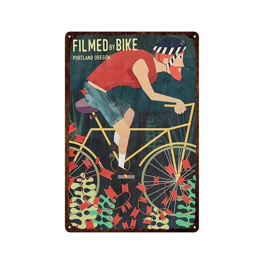 Francie Cyklistika Kovové plechové cedule Deska Nástěnná dekorace Vintage umělecké plakáty Železné malby pro pánský pokoj Domácí kavárnu Zahradní klub Bar