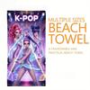 Asciugamano da Spiaggia Asciugatura Rapida Modello Stile Gruppo Femminile K-Pop Design Stampato Piatto Morbido Delicato sulla Pelle Unisex Adulto Multitaglia