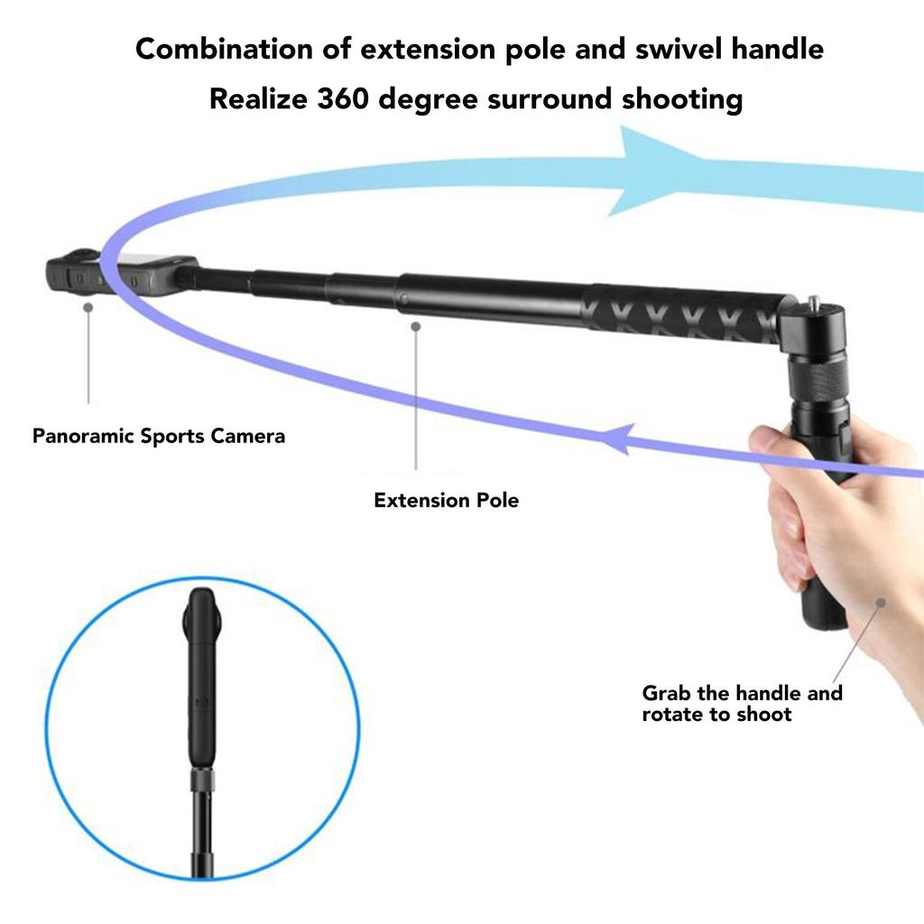 Invisible Selfie Stick Tripod Invisible Selfie Stick Professional Extendable Compact for Action Camera Accessories