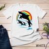 Rainbow and Jumping Killer Whale As Orca Gift for Men and Women Unisex T-Shirt Mens Womens Tees Top
