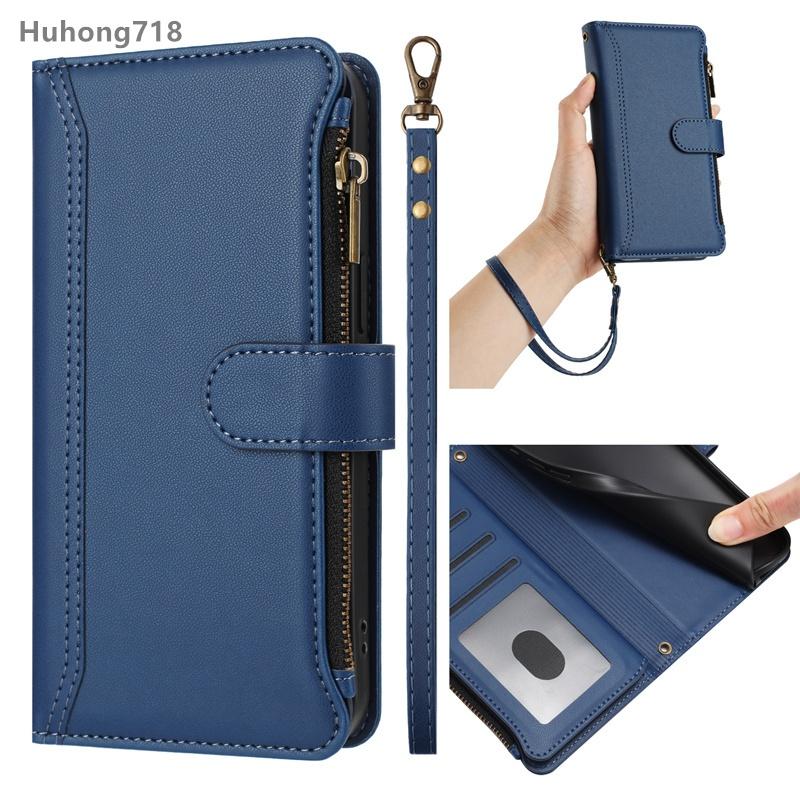 Zipper Leather Case For Iphone SE 2 3 4 2020 2022 2024 X XS XR 6 6S 7 8 Plus 11 12 Mini Pro Max Wallet Cover Casing