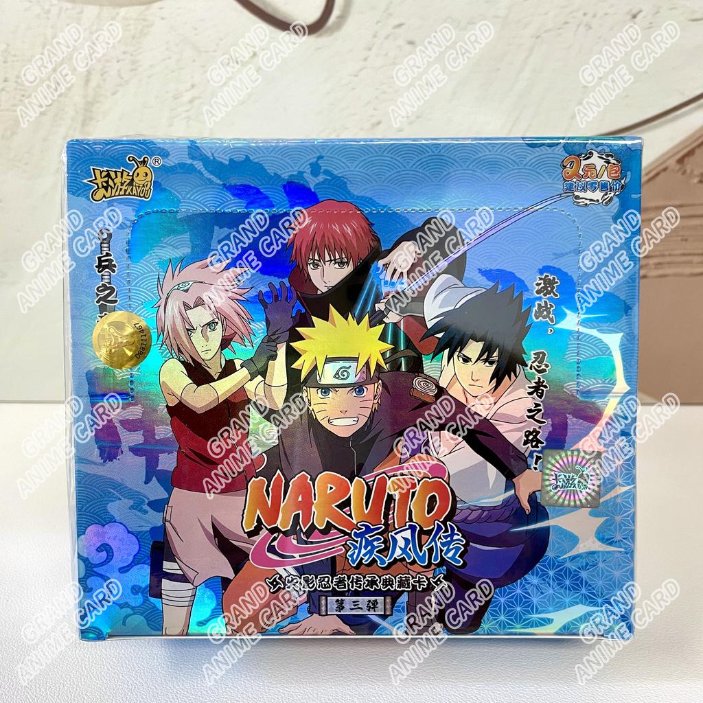 Genuine Naruto Cards T2W9 T4W8 Booster Box Anime TCG Rare SE BP CR MR Ninja World Fight Chapter Collection Kids Toy Gift