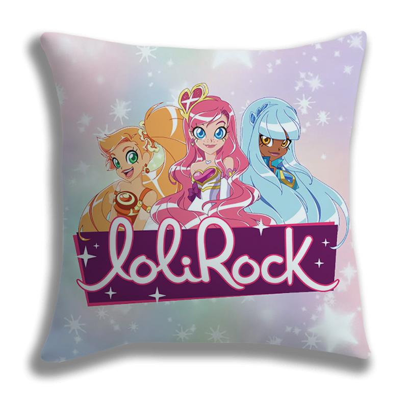 LoliRock Pillow Case Cartoon Cushion Covers Sofa Bed Home Decorative Pillow Covers Single-Sided Printed Kids Pillowcase 45*45cm