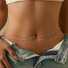 European & American Layered Bead Waist Chain - Versatile Women's Body Jewelry