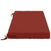 Bench Cushion SOEST 100percent  Polyester Red 120 X 50 X 8 Cm