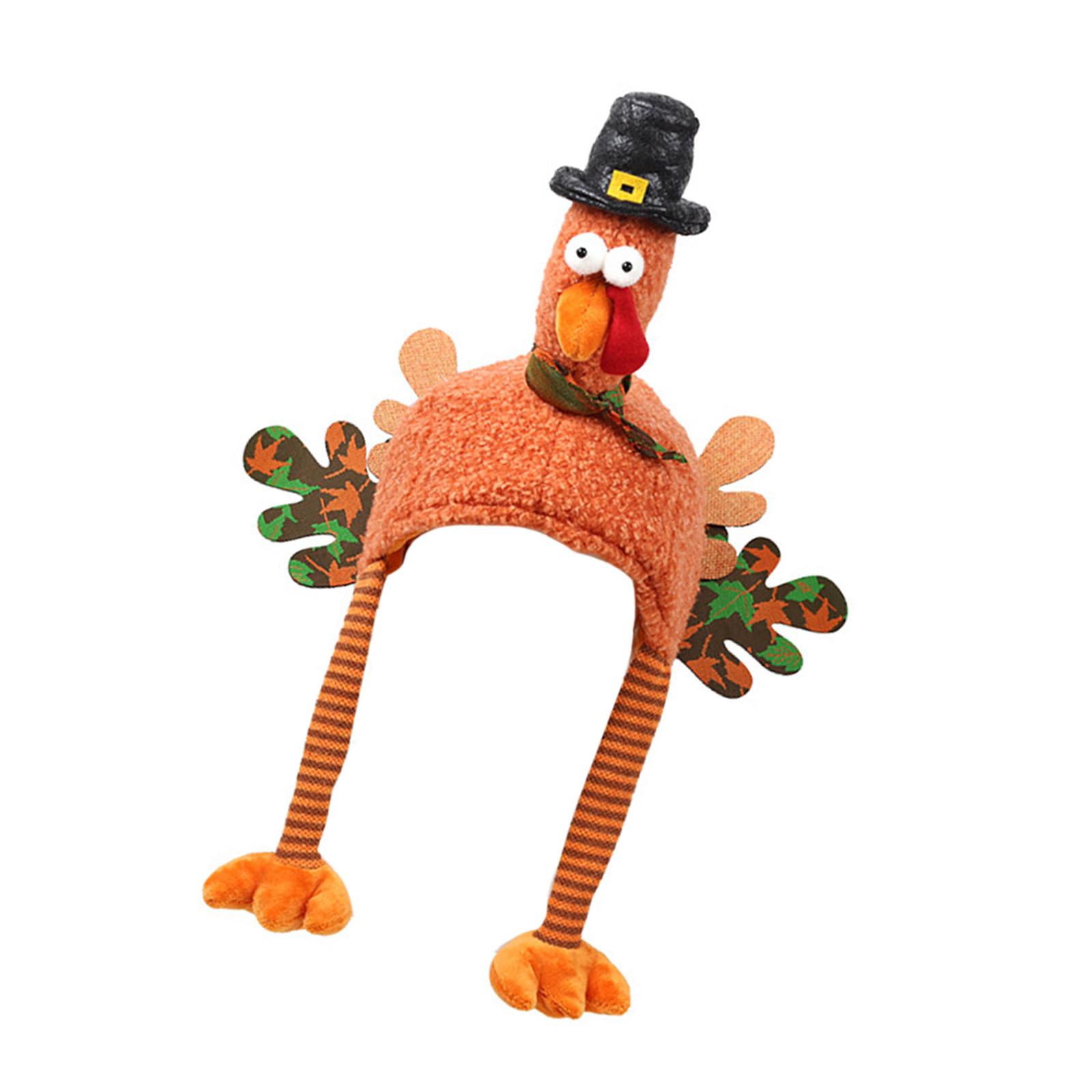 

Новинка Шляпа Индейки для Празднования, Развлечения, Стильная Шляпа-Украшение на Рождество и День Благодарения 1