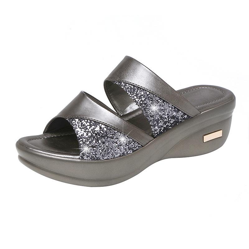 Women s Summer 2020 Fashion Platform Wedge Sandals - Versatile Fish Mouth Slides 38