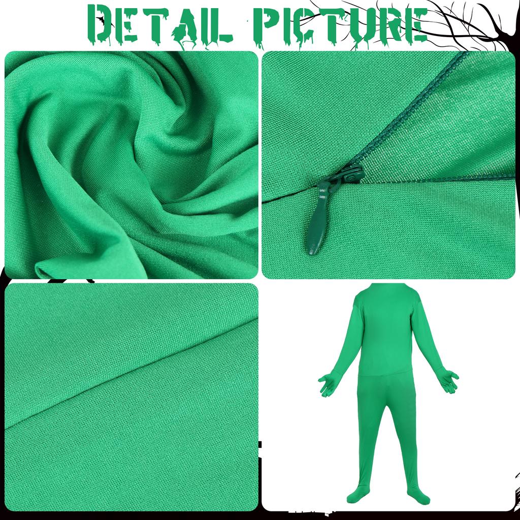 Full Body Suit, Halloween Costumes For Adults, Green Full Bodysuit, Zentai Unise