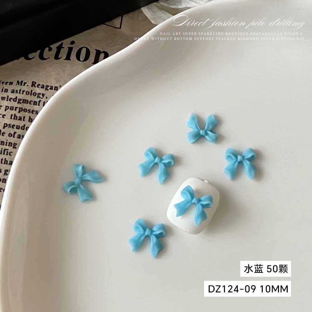Internet Celebrity Hot Bow Nail Accessories Japanese Sweet Simple Three-dimensional Ribbon DIY
