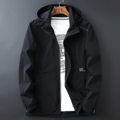 New Autumn Jacket for Men Loose Large Size Removeable Cap Casual Jacket Men Jacket Men