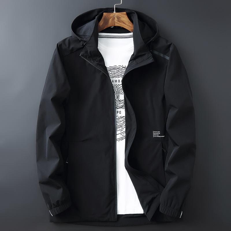 New Autumn Jacket for Men Loose Large Size Removeable Cap Casual Jacket Men Jacket Men