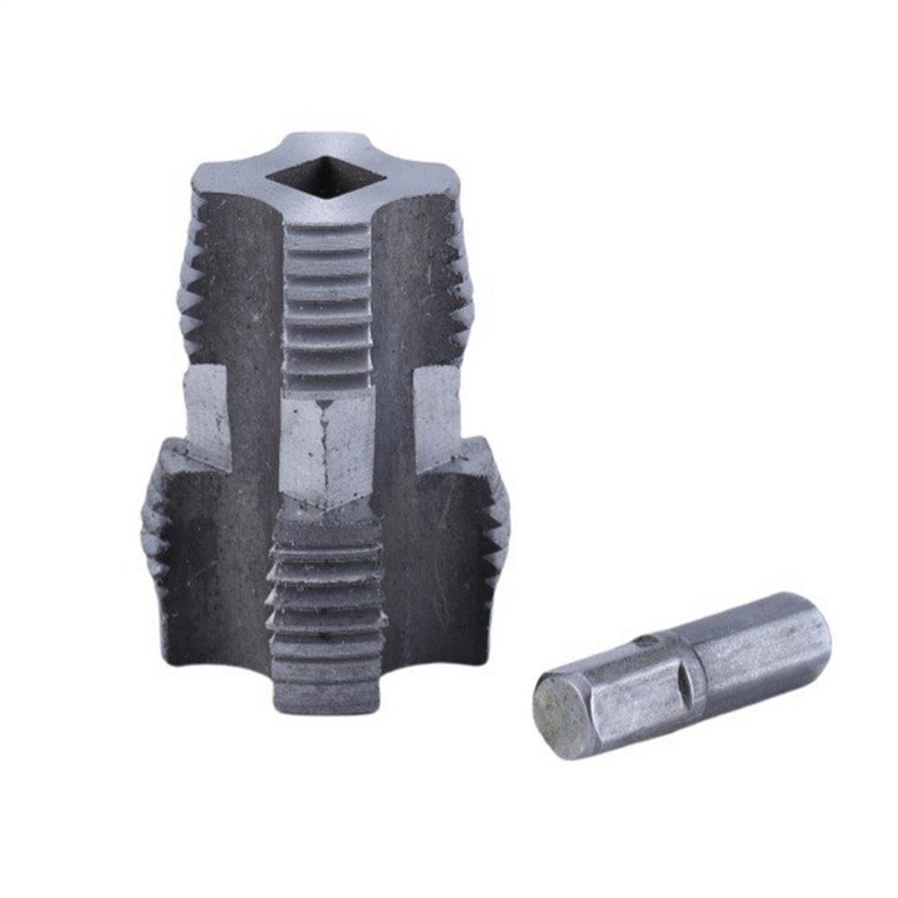 PVC Pipe Threader Kit Pipe Inner Hole Wire Opener Manual Threading Tool Double Head Water Pipe Inner Hole Wire Opener