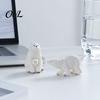 Winter Themed Micro Ornaments Polar Bear Resin Mini Figurines, Mother Baby Miniature for Figurines Succulents Pots Fish Tanks, Waterproof Home