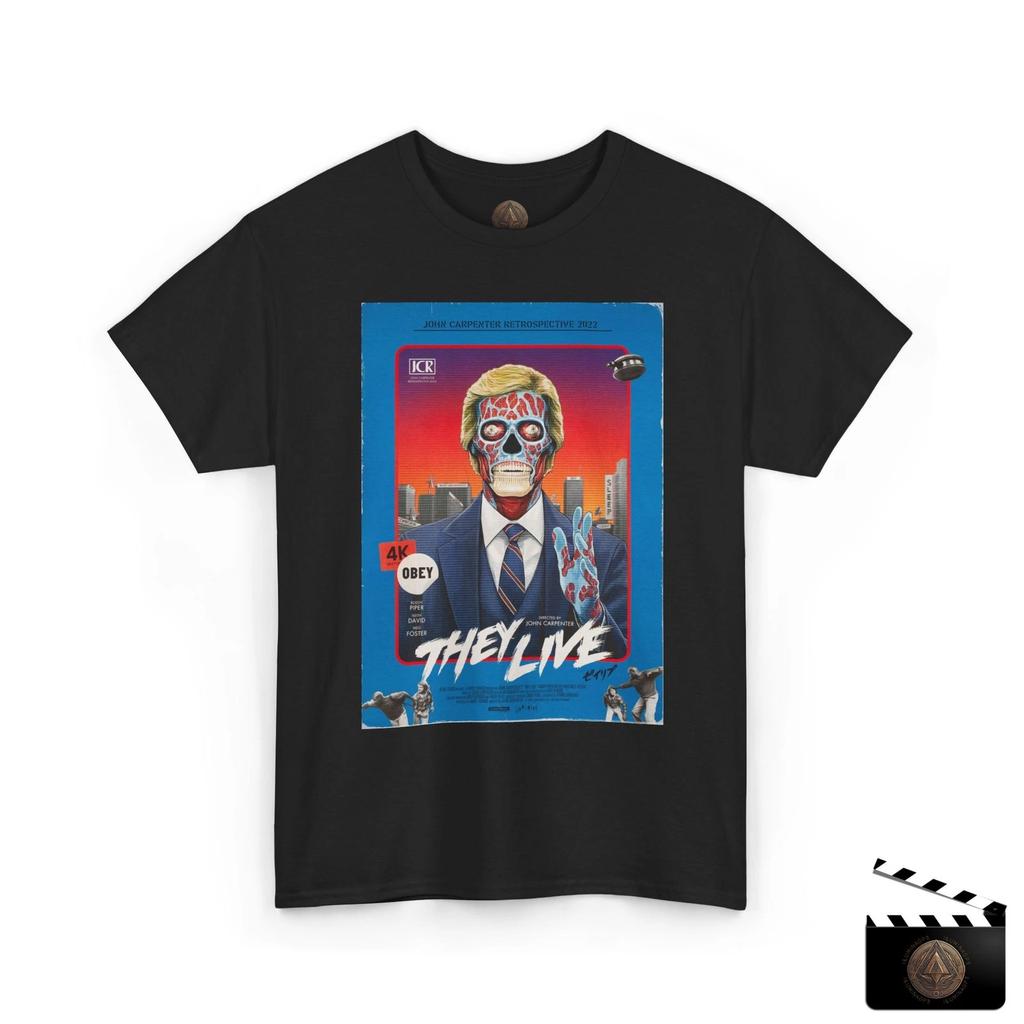 They Live Movie Poster T Shirt, John Carpenter Retrospective Tee