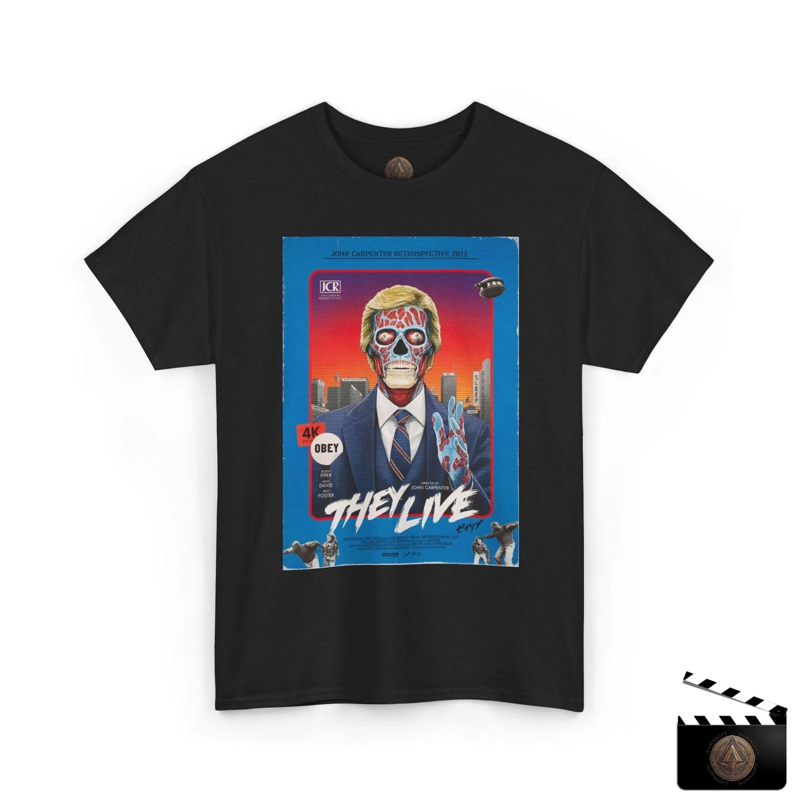 

They Live Movie Poster T shirt, John Carpenter Retrospective Tee M