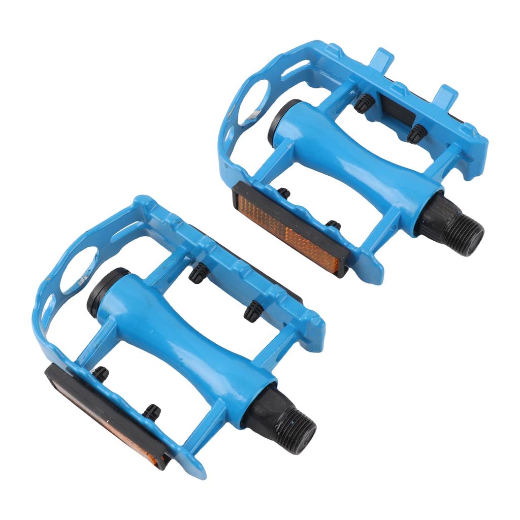 2 X Aluminium Alloy Bicycle Pedals Cycling Pedals Mountain Bike Platform Pedals (blue)