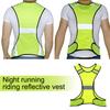High Visibility Running Vest Breathable Fluorescent Mesh Vest Lightweight Adjustable for Mens Womens Outdoor Night Riding