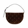 T Monogram Balloon Plush Letter Print Cotton Blend Shoulder Bag Small Women Bags Brown 174263-231