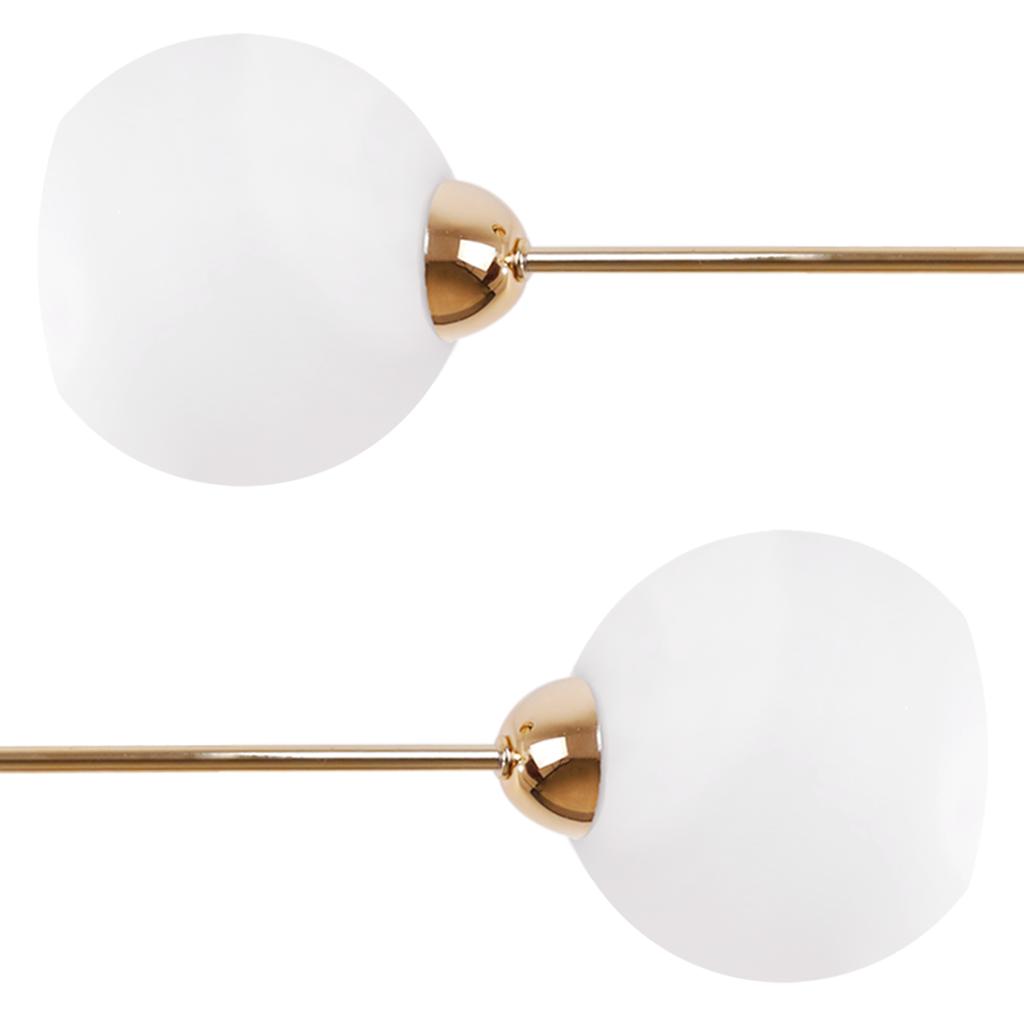 Asturia Gold Ceiling Lamp 2-Flat White Lampshade E27