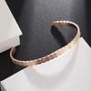 Stainless Steel Ayatul Kursi Cuff Bracelet Islamic Muslim Arabic Scripture Open Bracelet for Women Eid Jewelry Gifts