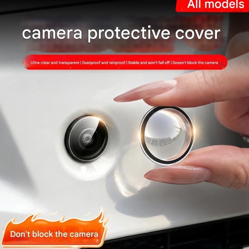 Thin Invisible Car Backup Camera Cover Waterproof Dustproof Anti Scratches ABS Car Camera Lens Protector
