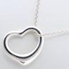 TIFFANY&Co. Open heart Necklace Elsa Peretti Silver925 3g Women Used