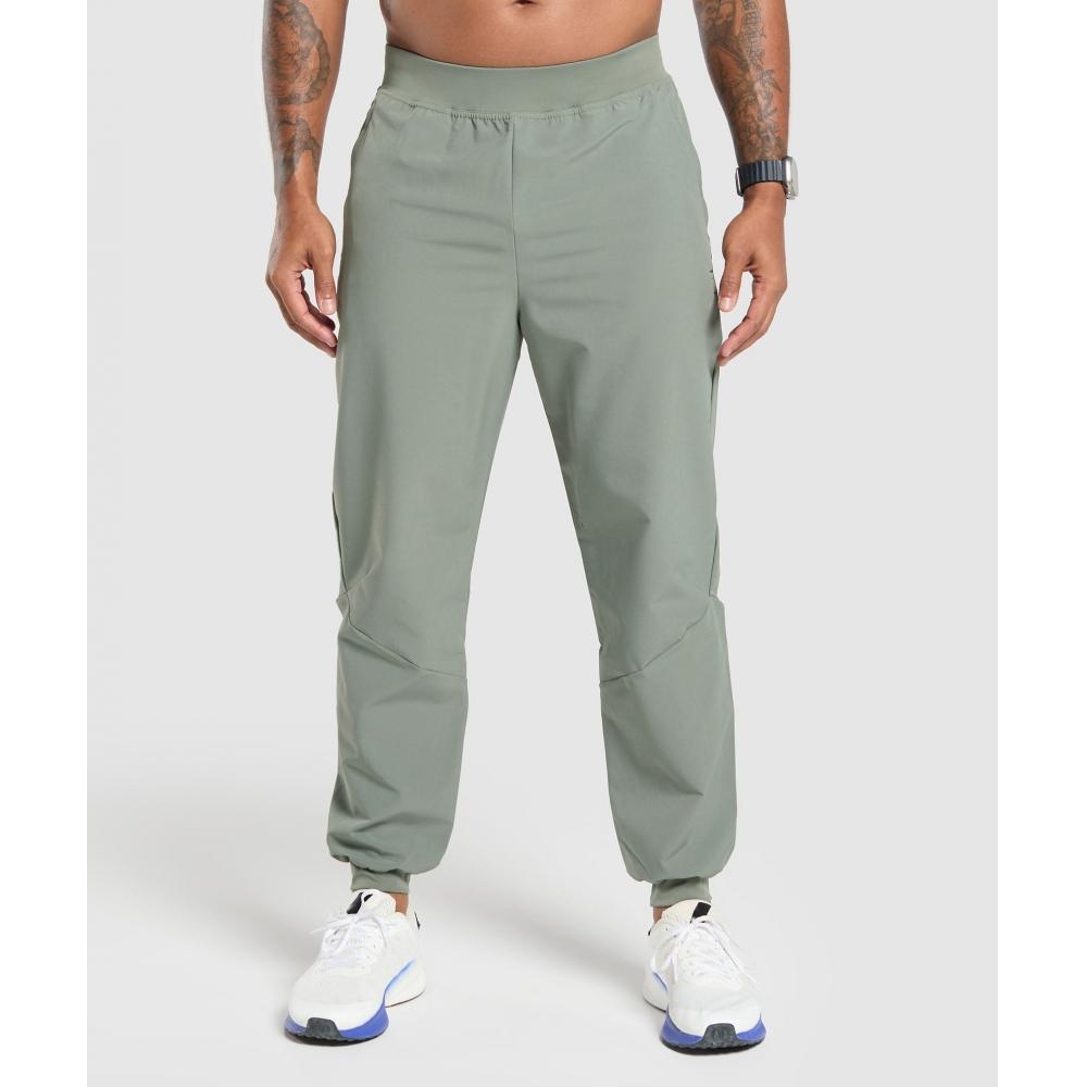 

Gymshark Ease Woven Joggers Unit Green A5a4r Ecjf XS