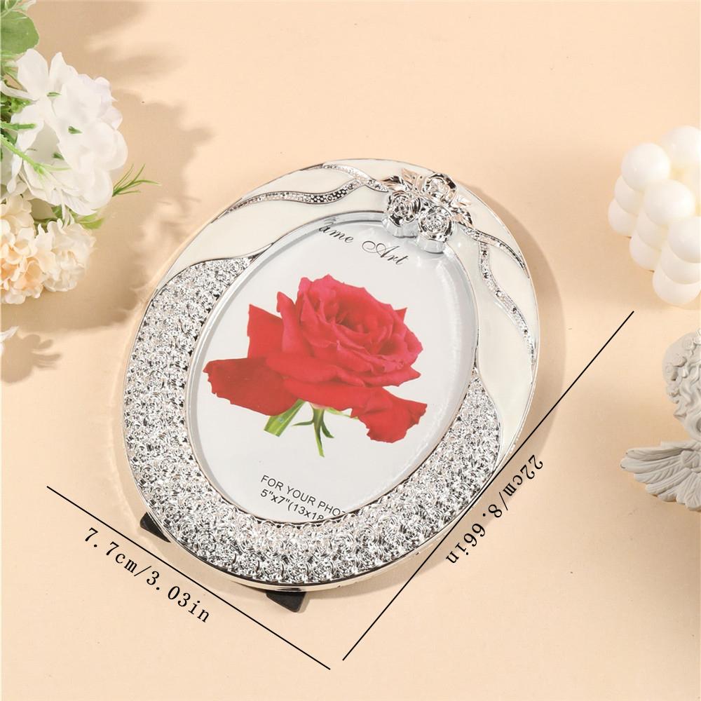 

Nordic style 7-inch oval photo frame light luxury creative living room bedside table study table ornaments 7 inch