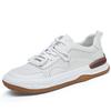 Genuine Leather Sneakers Men Casual Shoes Soft Comfortable Mens Driving Shoes Breathable Brand Male Footwear Black White Green
