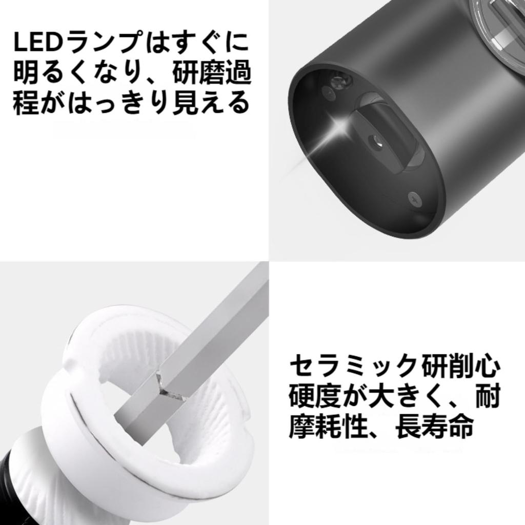 LLiKZio Electric Pepper Mill Set of 2 Salt Mill Pepper Mill Spice Mill Adjustable Coarseness Battery Operated Stainless Steel Ceramic Grinding Core