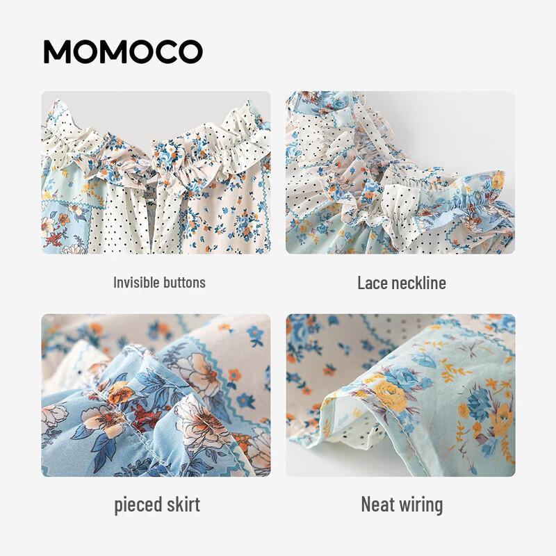 MOMOCO Girls' Sleeveless Casual Dress