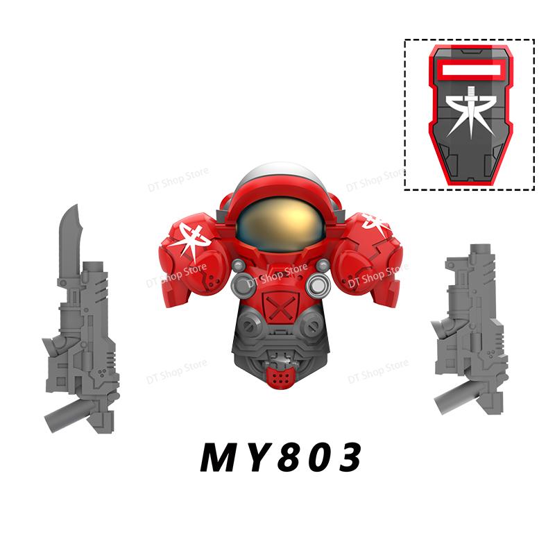 MY801-805 NEW Games Mini Action Figures Bricks Assembly Building Blocks Accessory Toys for Children gifts