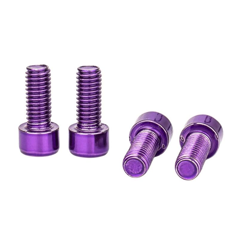 4Pcs 5x12mm Bike Water Bottle Cage Bolts Hexagons Socket Head Bolts Stainless Steels Screws Mountain Bike Accessories