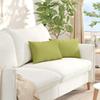 Sofa Cushions 2 Pcs Light Green 50 X 30 Cm Fabric