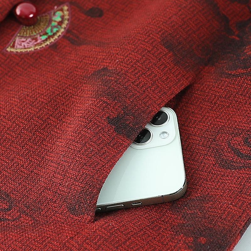 Spring dress women's outerwear old lady embroidered mid-top