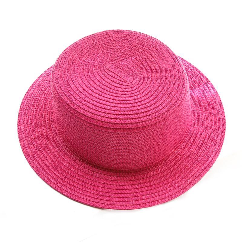 Summer Parent-child simplicity Solid color Sun Hat Visor For Women Caps Fashionable Straw Hat  Sea Beach Trip Caps girl hat