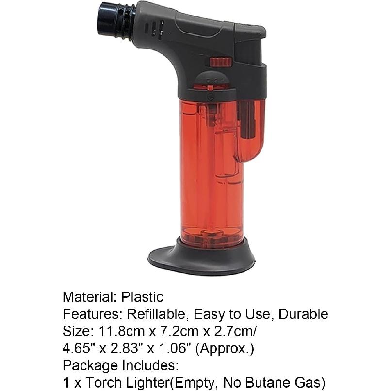 

Butane Torch Durable Good Grip Safety Closure Kitchen Torch Red синий